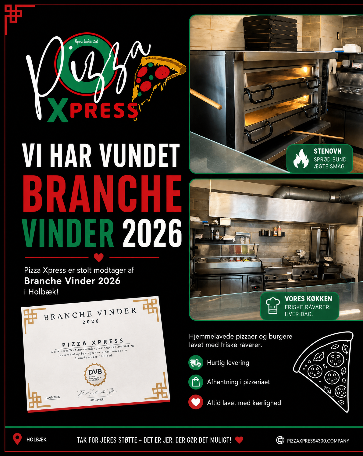 Pizza Xpress – Branchevinder 2026 i Holbæk